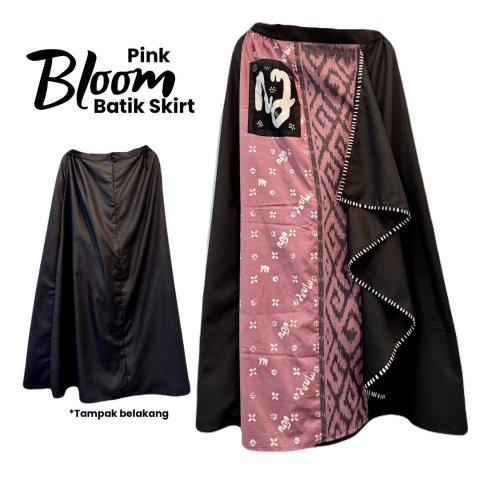 Bloom Batik Skirt Pink