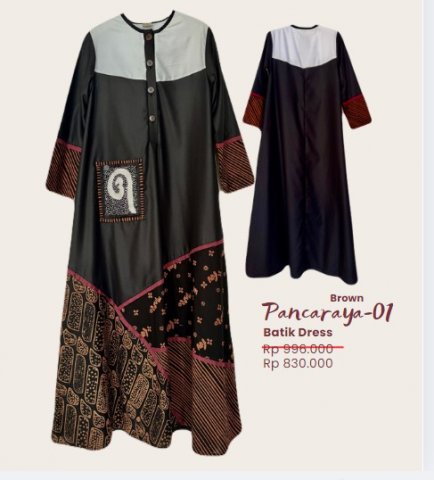 Pancaraya dress 01 - COKLAT