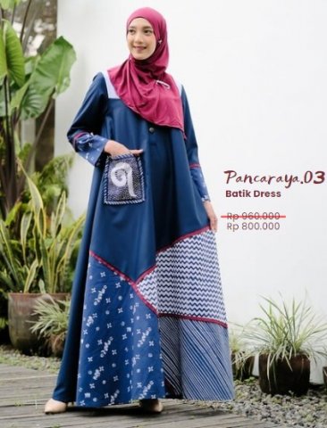 Pancaraya Dress 03 - BIRU
