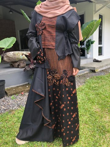 Lila Hitam Coklat Allsize