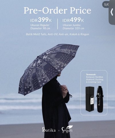 Payung Reguler Batika x Sogan