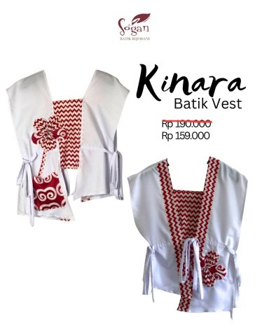 Kinara Batik Vest BIG SIZE LD 130