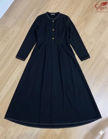 Inner Dress Mandalika (Lengan Full) Warna Hitam