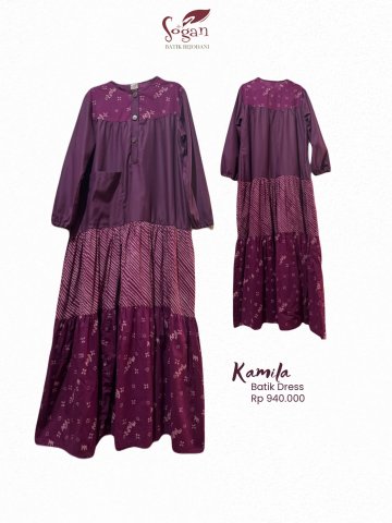 Kamila Dress Burgundy